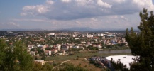 Вид на город с холма